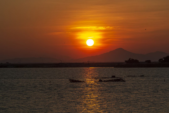 太陽西下