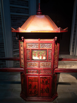 重慶中國三峽博物館展品花轎