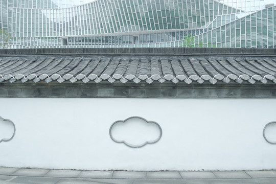 中式磚墻圍墻