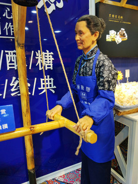 民俗人物蠟像