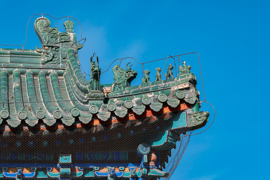 北京天壇公園建筑屋頂?shù)袼? style=