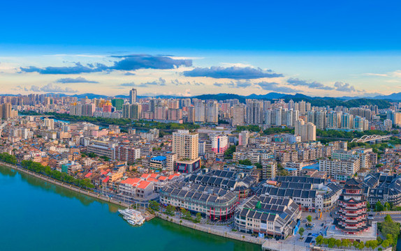 惠州東江合江樓周邊城市風(fēng)光