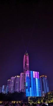 深圳平安金融大廈夜景