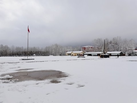 春天的雪掛