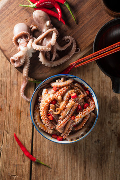 香辣章魚足