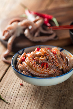 香辣章魚足
