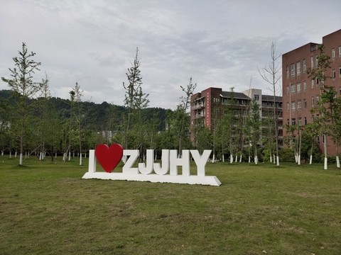 我愛張家界航院立體字