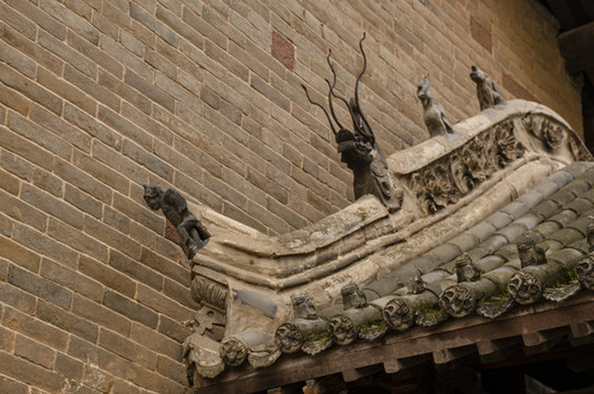 傳統(tǒng)古建筑戧脊獸