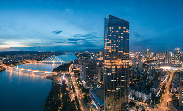 惠州市合生大橋與惠州大橋夜景