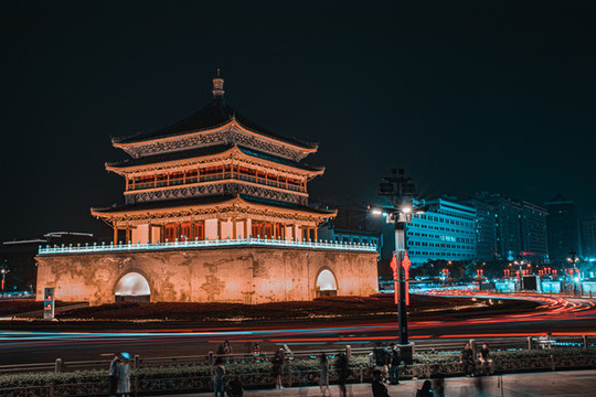 西安鐘樓夜景