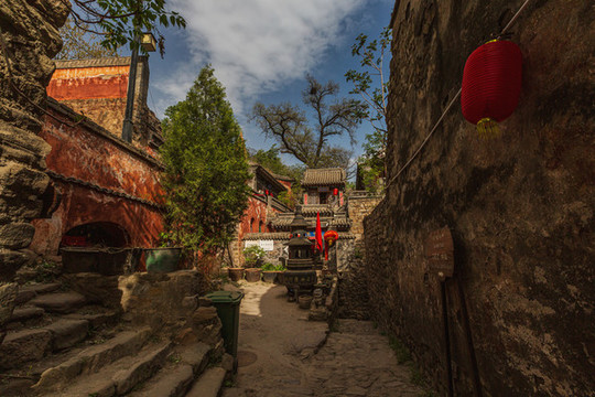 中國山西太原店頭古村紫竹寺
