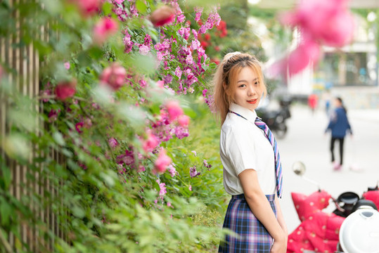 穿JK制服的少女