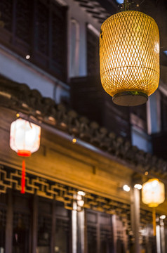 江蘇周莊古鎮(zhèn)夜景風光