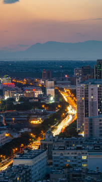 云南大理下關(guān)城市夜景