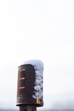 鄉(xiāng)村田園家園雪景