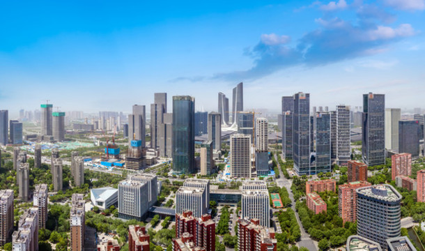 航拍南京市容市貌