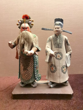 苦肉計人物泥塑