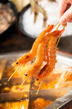 涮蝦串