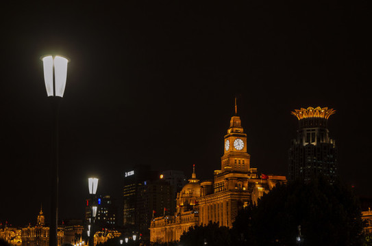 上海外灘建筑夜景