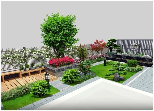 花園景觀設(shè)計(jì)高檔小區(qū)花園