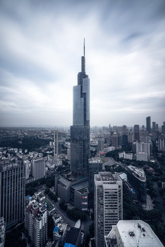 南京地標(biāo)紫峰大廈