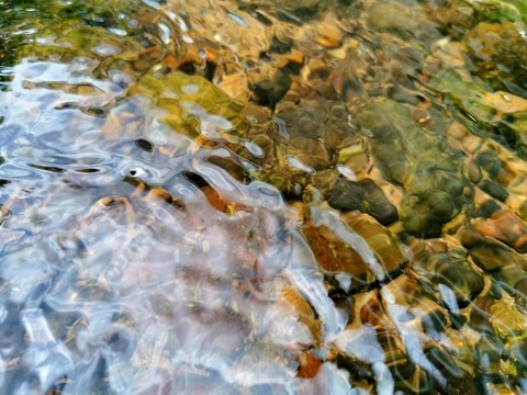 清澈見(jiàn)底水紋流水