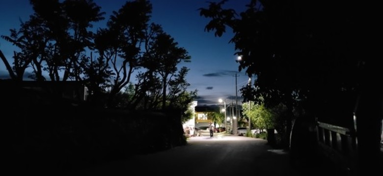 夜晚村莊街道