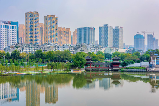 中國湖北荊州城市風(fēng)光