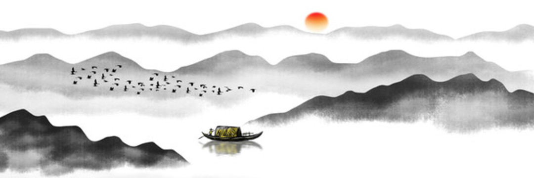 中國風山水畫