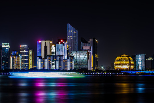 杭州錢江新城夜景