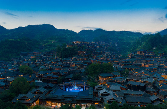 貴州西江千戶苗寨夜景