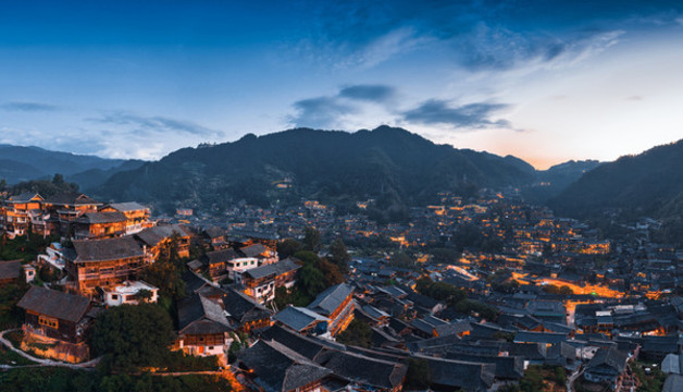 貴州西江千戶苗寨夜景