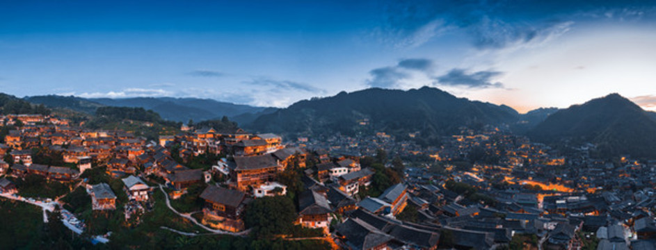 貴州西江千戶苗寨夜景