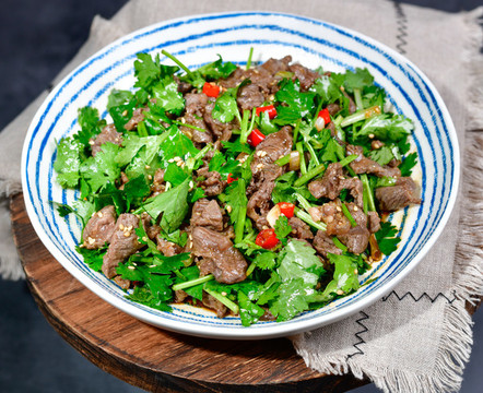 香菜拌牛肉