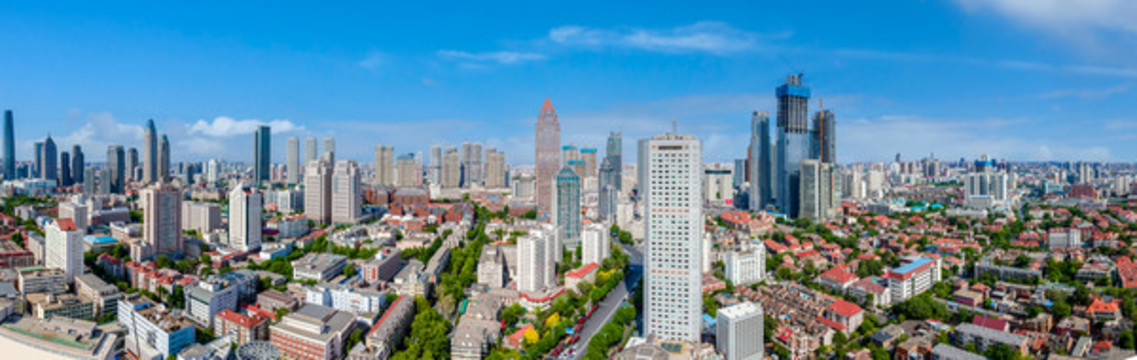 航拍天津市容市貌全景大畫(huà)幅