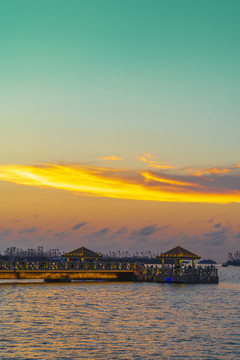 海景晚霞堅拍