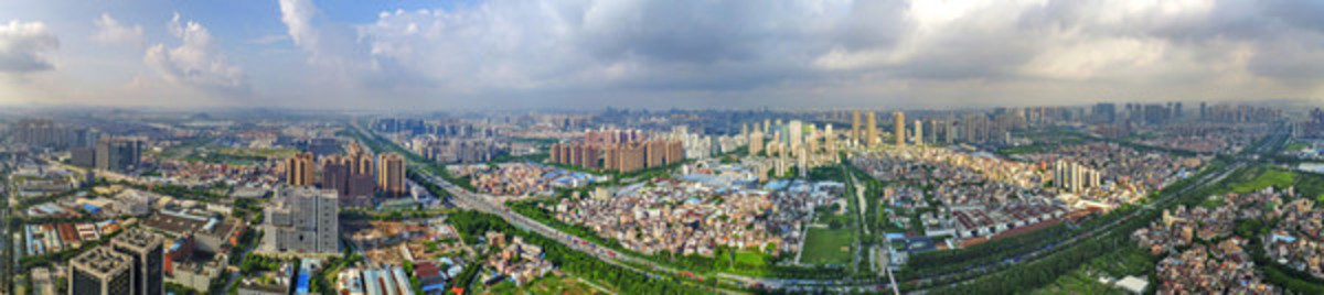 航拍佛山禪城