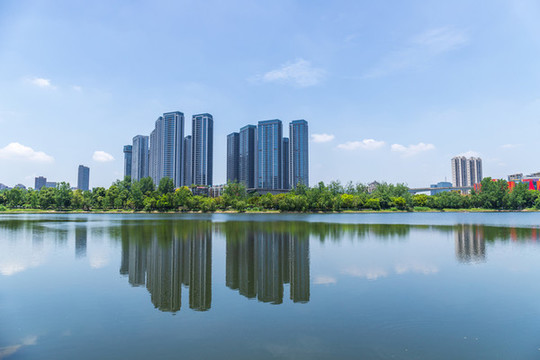 成都東湖公園湖泊自然風(fēng)景