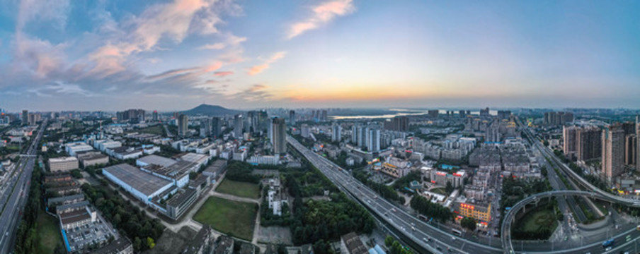 合肥西二環(huán)長江西路橋航拍全景