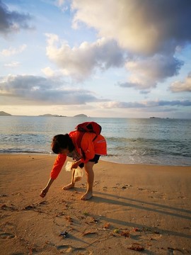 海邊人物