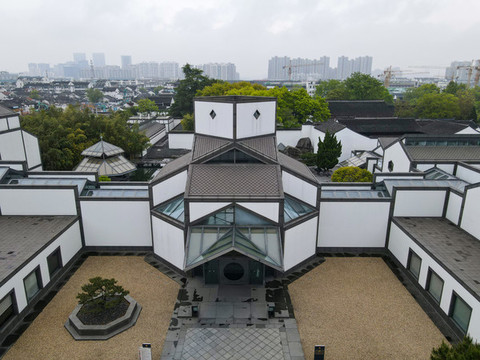 航拍蘇州博物館