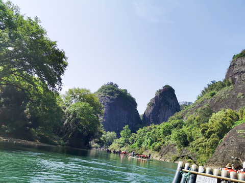 武夷山九曲溪自然風景