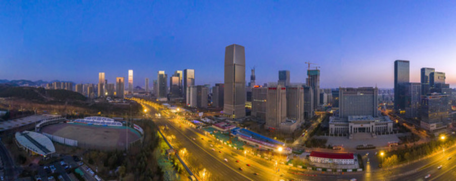 寬幅濟(jì)南中央商務(wù)區(qū)全景大圖