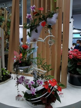 上?；ú?huì)花藝作品展