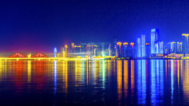 湘江沿岸夜景