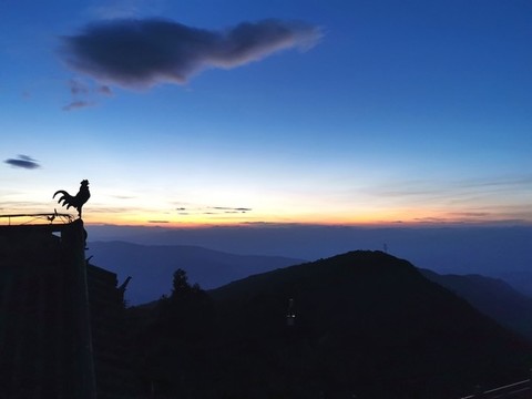 雞足山日落日出