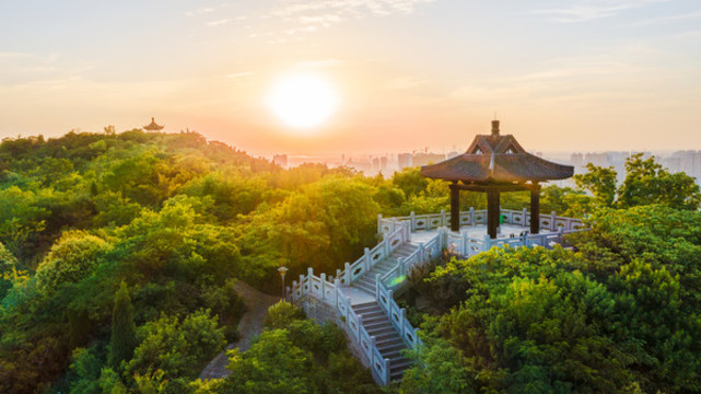 淮南舜耕山風光
