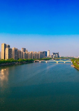 金華市金華江濱城市風(fēng)光