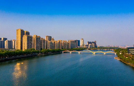 金華市金華江濱城市風(fēng)光
