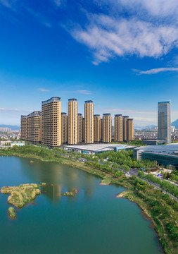 義烏城市環(huán)境航拍